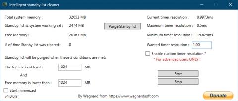 win10备用内存自动清理,内存清理.